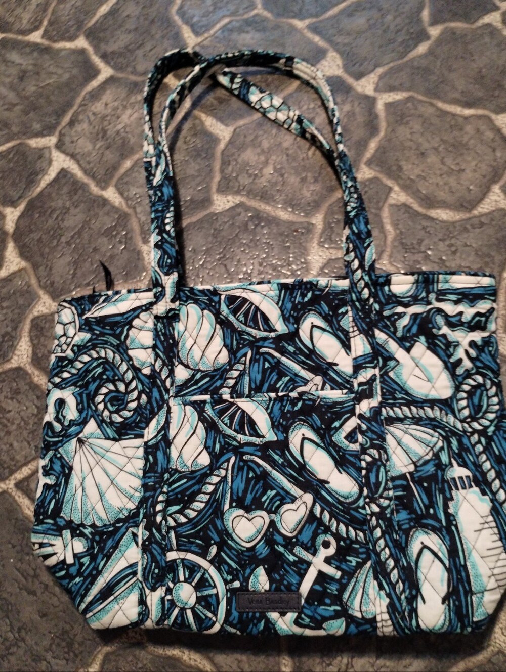 Vera Bradley Shore Enough large nautical tote bag